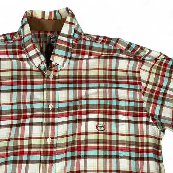 Cinch Shirt Adult EXTRA LARGE Brown Plaid Western Cowboy Rodeo Workwear Outdoor - Picture 2 of 11